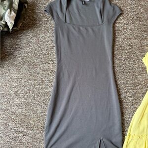 Elegant Gray Women's Dress